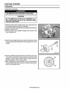 2004-2009 Kawasaki KFX 700 / KFX 700V Force Factory Service Manual, Page 76