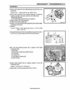 2004-2009 Kawasaki KFX 700 / KFX 700V Force Factory Service Manual, Page 207