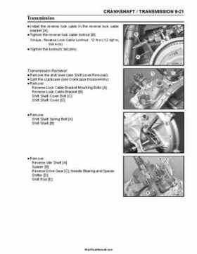 2004-2009 Kawasaki KFX 700 / KFX 700V Force Factory Service Manual, Page 217
