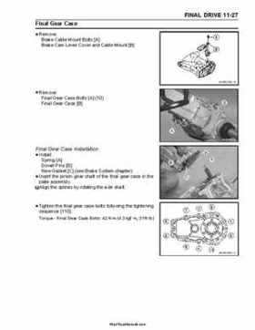 2004-2009 Kawasaki KFX 700 / KFX 700V Force Factory Service Manual, Page 263
