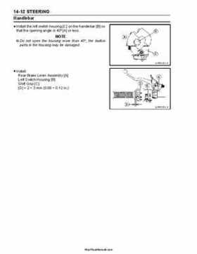 2004-2009 Kawasaki KFX 700 / KFX 700V Force Factory Service Manual, Page 322