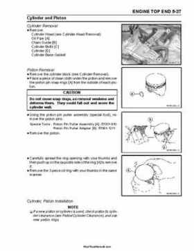 2004 Kawasaki KFX 700 V Force Factory Service Manual, Page 145