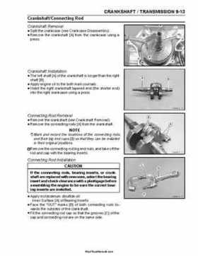 2004 Kawasaki KFX 700 V Force Factory Service Manual, Page 209