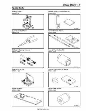 2004 Kawasaki KFX 700 V Force Factory Service Manual, Page 243