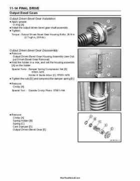2004 Kawasaki KFX 700 V Force Factory Service Manual, Page 250