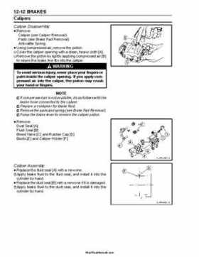 2004 Kawasaki KFX 700 V Force Factory Service Manual, Page 284