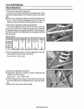 2004 Kawasaki KFX 700 V Force Factory Service Manual, Page 301
