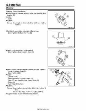 2004 Kawasaki KFX 700 V Force Factory Service Manual, Page 316