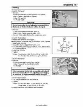 2004 Kawasaki KFX 700 V Force Factory Service Manual, Page 317