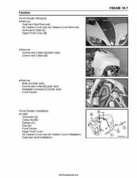 2004 Kawasaki KFX 700 V Force Factory Service Manual, Page 329