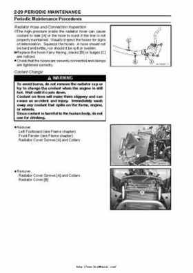 2004 Kawasaki KVF750 4x4, Service Manual., Page 38