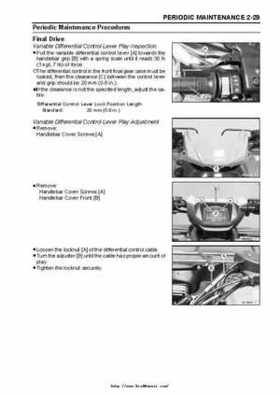 2004 Kawasaki KVF750 4x4, Service Manual., Page 47