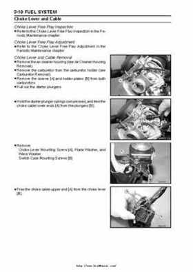 2004 Kawasaki KVF750 4x4, Service Manual., Page 69