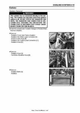 2004 Kawasaki KVF750 4x4, Service Manual., Page 107