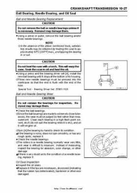 2004 Kawasaki KVF750 4x4, Service Manual., Page 234