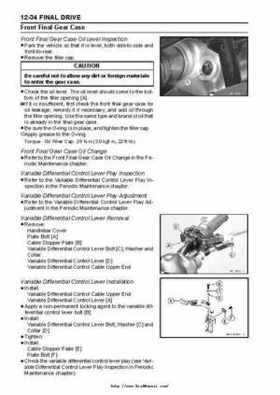 2004 Kawasaki KVF750 4x4, Service Manual., Page 283