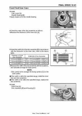 2004 Kawasaki KVF750 4x4, Service Manual., Page 290