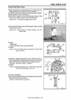 2004 Kawasaki KVF750 4x4, Service Manual., Page 292