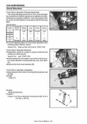 2004 Kawasaki KVF750 4x4, Service Manual., Page 354