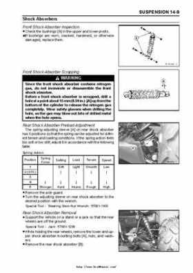 2004 Kawasaki KVF750 4x4, Service Manual., Page 355