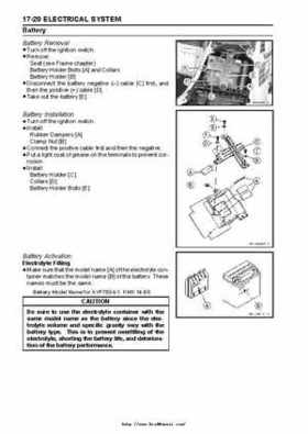 2004 Kawasaki KVF750 4x4, Service Manual., Page 420
