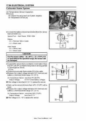 2004 Kawasaki KVF750 4x4, Service Manual., Page 484