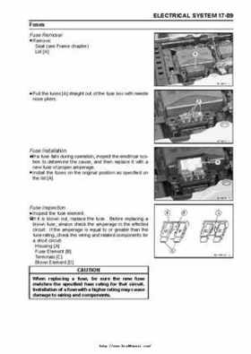 2004 Kawasaki KVF750 4x4, Service Manual., Page 489