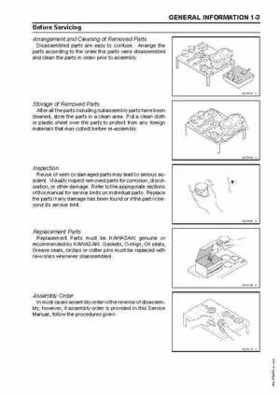 2005 Kawasaki Brute Force 750 4x4i, KVF 750 4x4 ATV Service Manual, Page 10