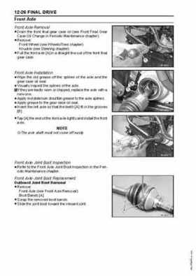 2005 Kawasaki Brute Force 750 4x4i, KVF 750 4x4 ATV Service Manual, Page 276