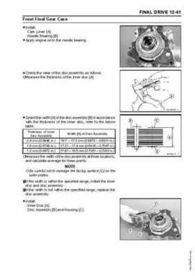 2005 Kawasaki Brute Force 750 4x4i, KVF 750 4x4 ATV Service Manual, Page 291