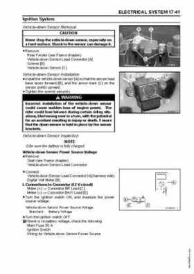 2005 Kawasaki Brute Force 750 4x4i, KVF 750 4x4 ATV Service Manual, Page 442