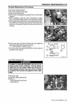 2005 Kawasaki KAF400 Mule 600 and Mule 610 4x4 Service Manual, Page 34