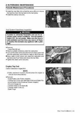 2005 Kawasaki KAF400 Mule 600 and Mule 610 4x4 Service Manual, Page 35
