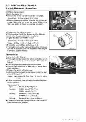 2005 Kawasaki KAF400 Mule 600 and Mule 610 4x4 Service Manual, Page 41