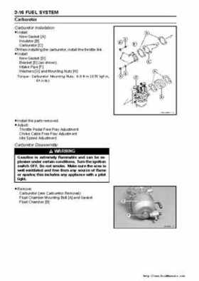2005 Kawasaki KAF400 Mule 600 and Mule 610 4x4 Service Manual, Page 72