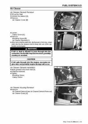 2005 Kawasaki KAF400 Mule 600 and Mule 610 4x4 Service Manual, Page 77