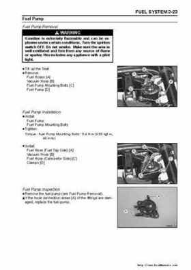 2005 Kawasaki KAF400 Mule 600 and Mule 610 4x4 Service Manual, Page 79