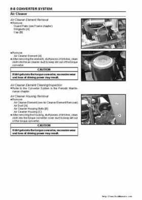 2005 Kawasaki KAF400 Mule 600 and Mule 610 4x4 Service Manual, Page 108