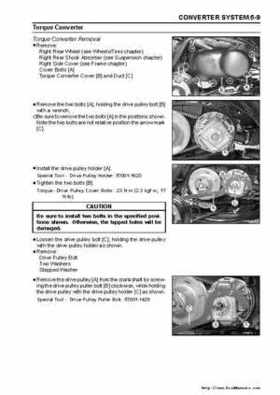 2005 Kawasaki KAF400 Mule 600 and Mule 610 4x4 Service Manual, Page 109
