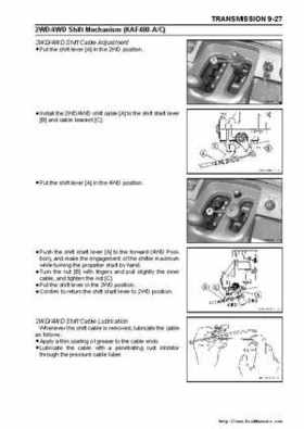 2005 Kawasaki KAF400 Mule 600 and Mule 610 4x4 Service Manual, Page 196