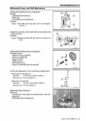 2005 Kawasaki KAF400 Mule 600 and Mule 610 4x4 Service Manual, Page 200