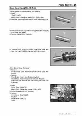 2005 Kawasaki KAF400 Mule 600 and Mule 610 4x4 Service Manual, Page 244