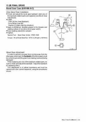 2005 Kawasaki KAF400 Mule 600 and Mule 610 4x4 Service Manual, Page 245