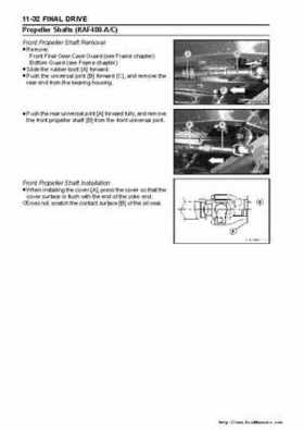 2005 Kawasaki KAF400 Mule 600 and Mule 610 4x4 Service Manual, Page 249