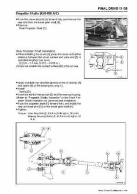 2005 Kawasaki KAF400 Mule 600 and Mule 610 4x4 Service Manual, Page 252