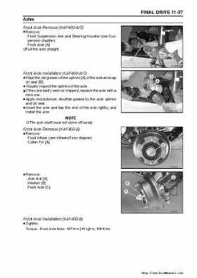 2005 Kawasaki KAF400 Mule 600 and Mule 610 4x4 Service Manual, Page 254
