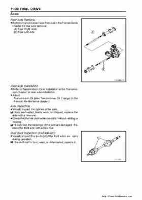 2005 Kawasaki KAF400 Mule 600 and Mule 610 4x4 Service Manual, Page 255