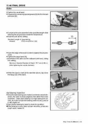 2005 Kawasaki KAF400 Mule 600 and Mule 610 4x4 Service Manual, Page 261