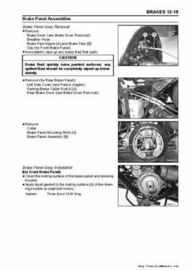 2005 Kawasaki KAF400 Mule 600 and Mule 610 4x4 Service Manual, Page 277