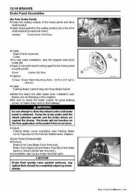2005 Kawasaki KAF400 Mule 600 and Mule 610 4x4 Service Manual, Page 278